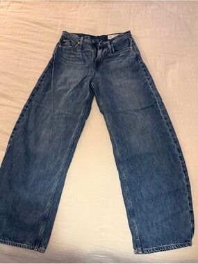 GAP Barrel High-Rise Jeans in Dark Indigo